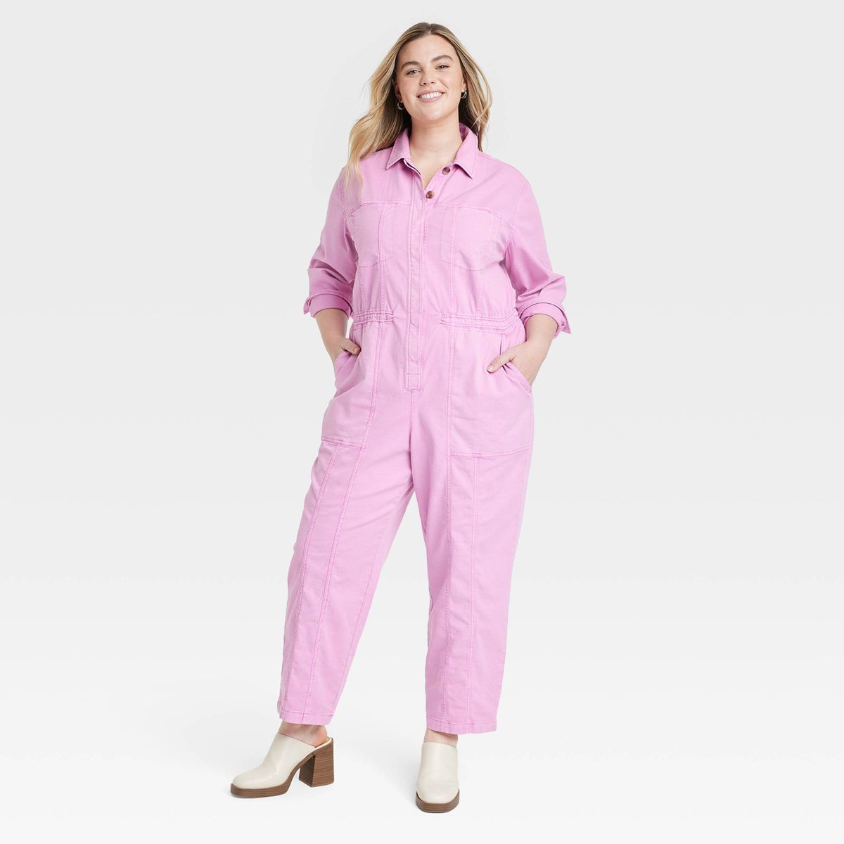 Women's Button-Front Coveralls - Universal Thread™ | Target