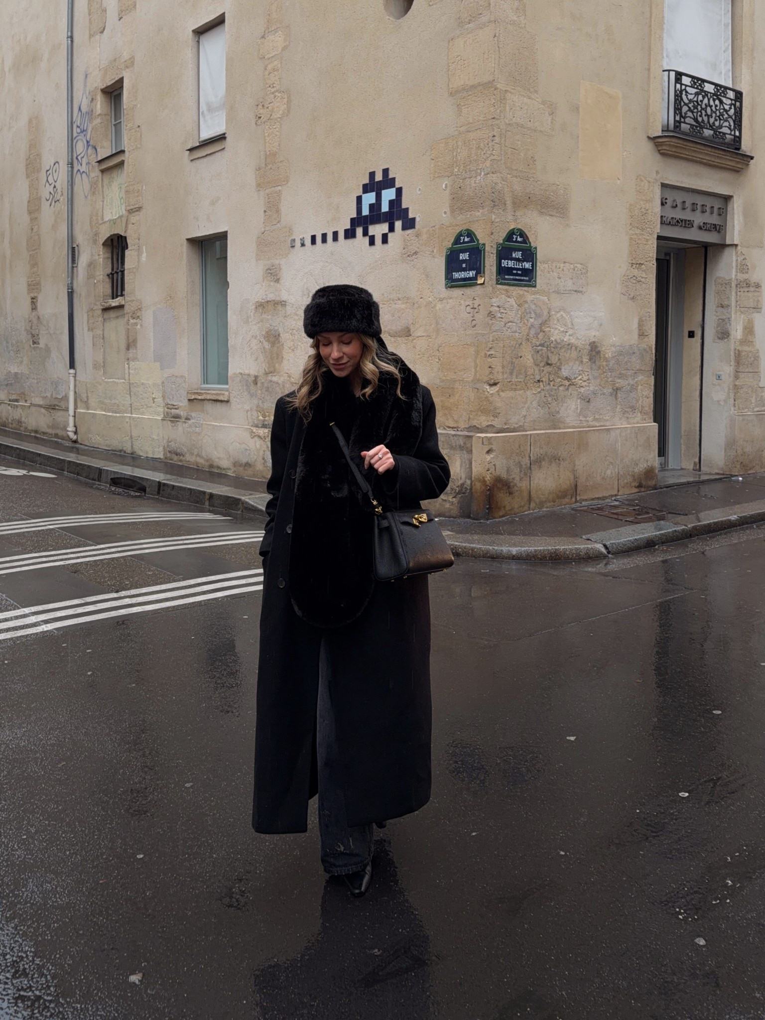 Winter outfit, winter capsule wardrobe, long wool tailored coat, black faux fur scarf, faux fur hat, heel boots, cross body bag 

#LTKwinter #LTKuk #LTKstyletip