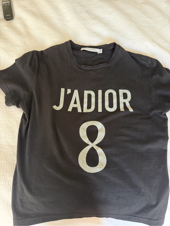 Dior Black Kids J'ADIOR Graphic Tee with Silver Print | Poshmark