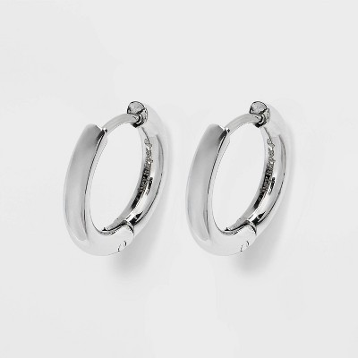 Hey Harper Waterproof Mini Hoop Earrings - Silver | Target