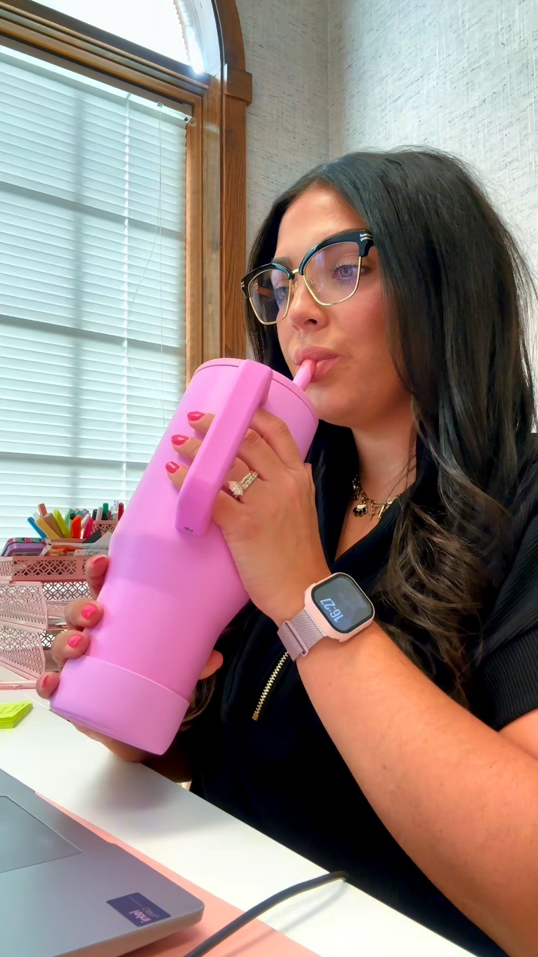 Office vibes featuring some accessories and my cup! 

#LTKFindsUnder50 #LTKMidsize #LTKWorkwear