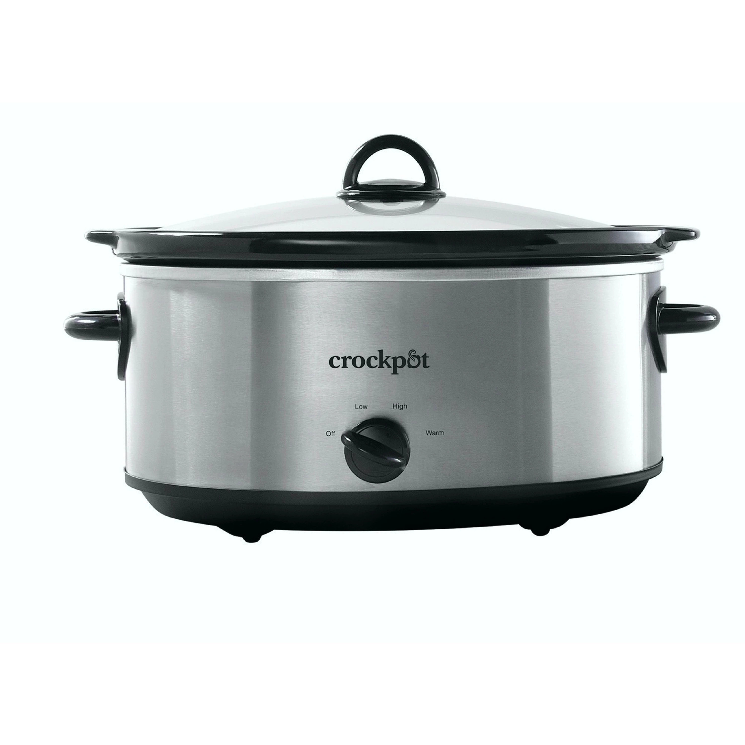 Crock-Pot 7-Quart Large Slow Cooker ( Stainless steel ) | 2131368 | Lowe's