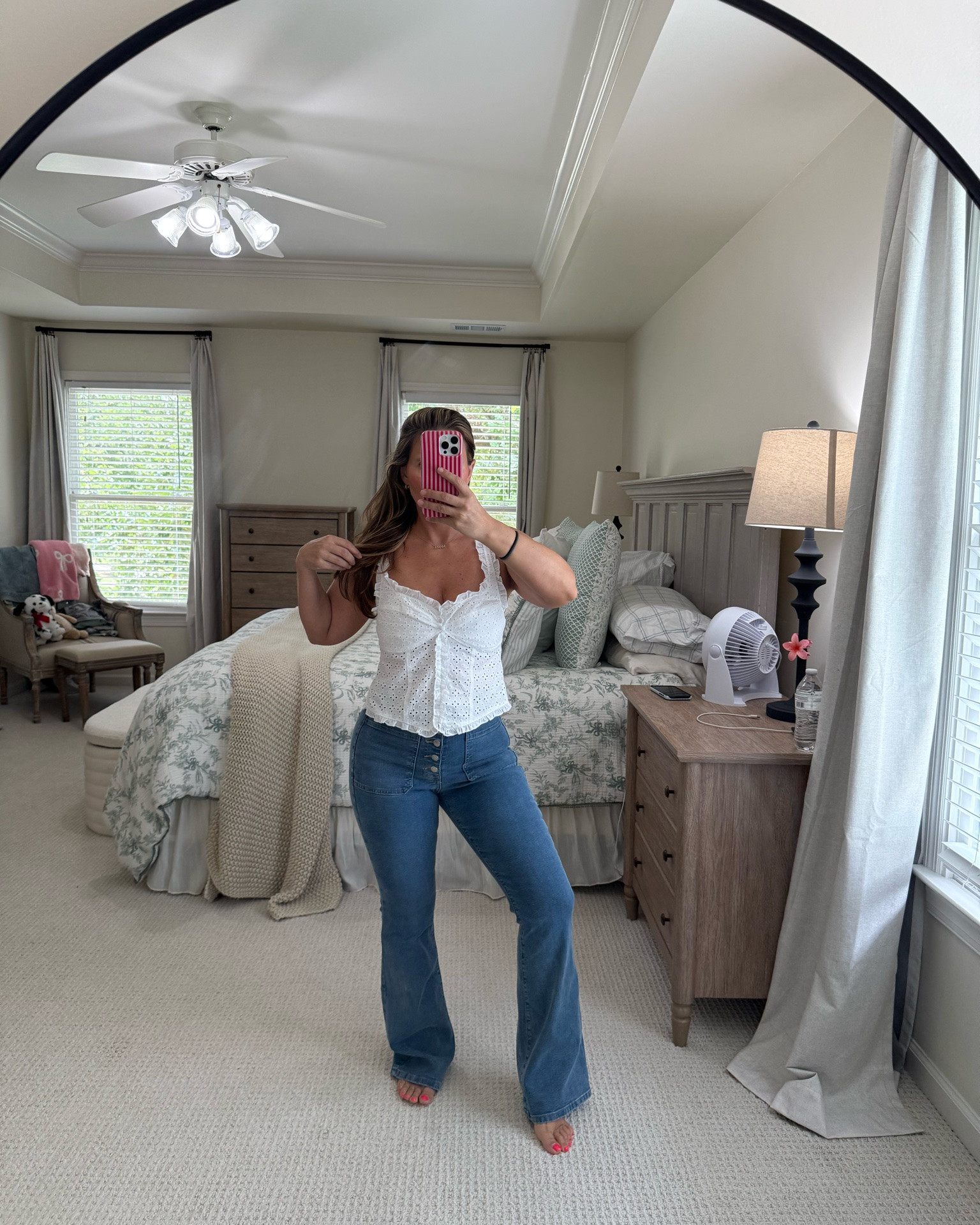 I love this eyelet top! #walmart #walmartfashion #fashion

#LTKgrwm #LTKootd