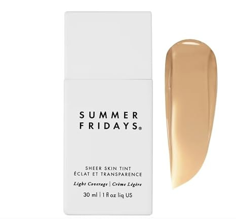 Summer Fridays Sheer Skin Tint, Lightweight Face Makeup, Shade 2 (1 Oz) | Amazon (US)