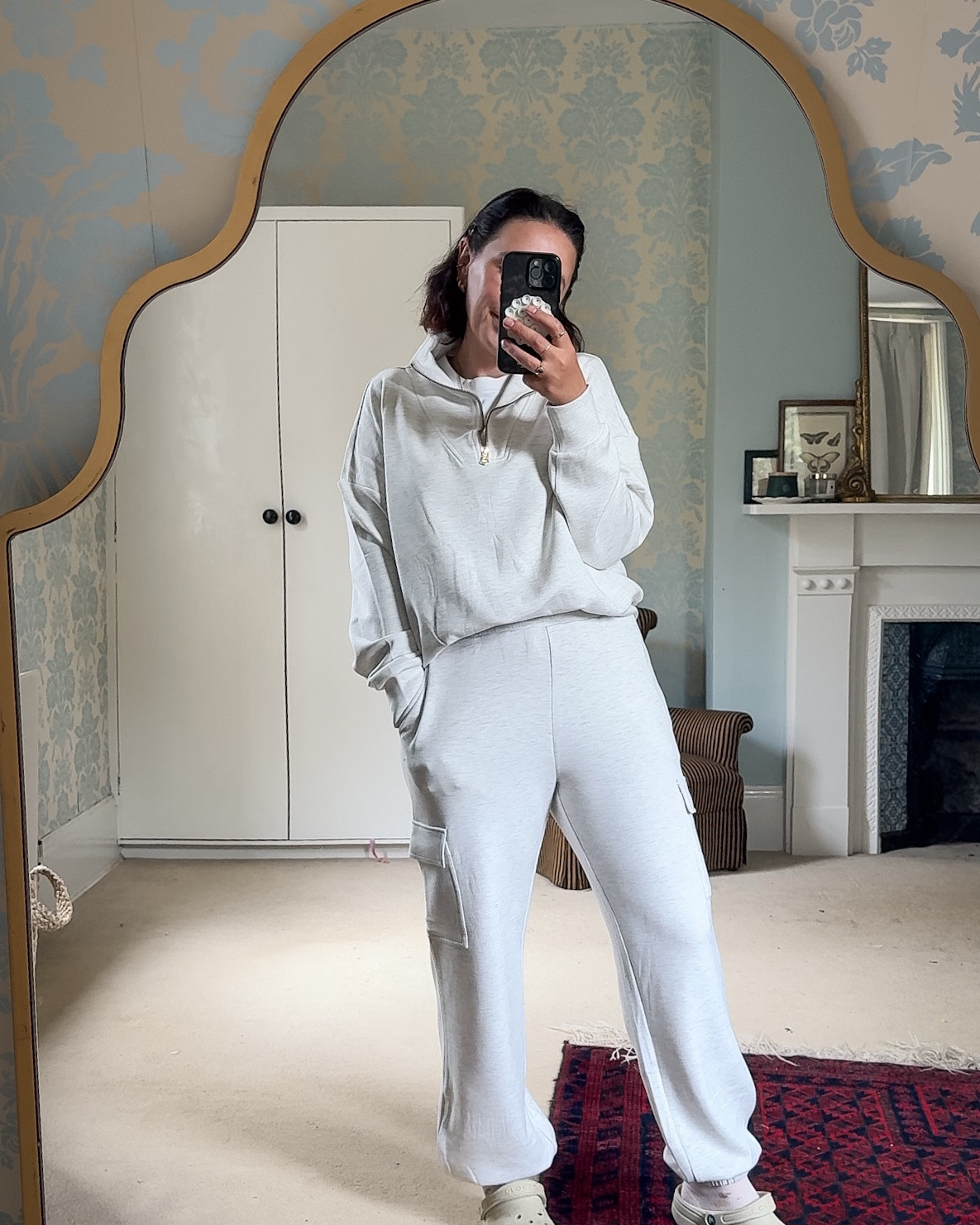 The SOFTEST tracksuit to ever grace my body! I love how premium this feels, it makes being comfortable feel stylish 😍

Grey cargo track pants 
Grey quarter zip
Crocs 

I’m a size 12/14 and am wearing a mediumm

#LTKmidsize #LTKuk #LTKautumn