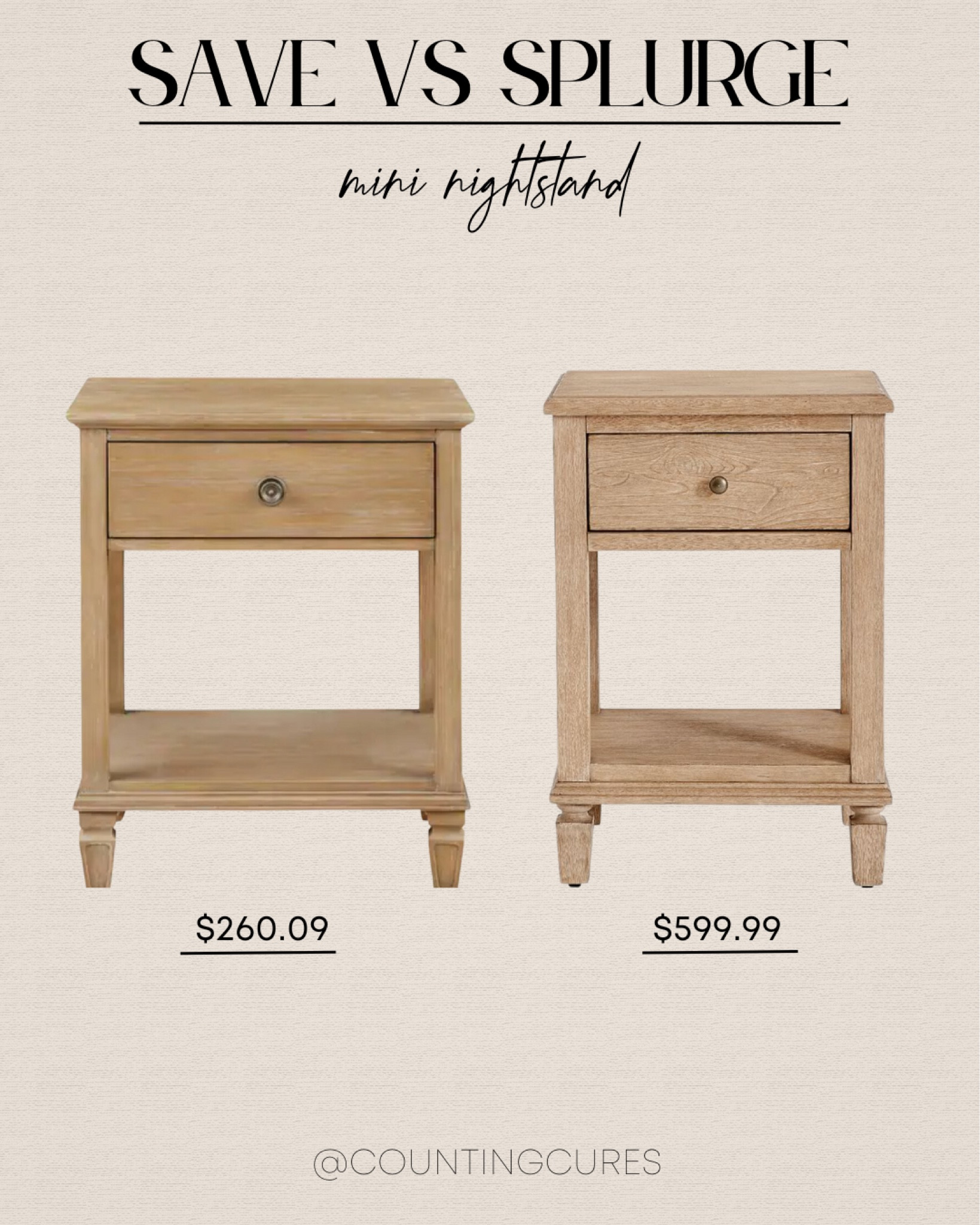 Save vs splurge! Get the affordable alternative of this minimalist mini nightstand!
#bedroomrefresh #lookforless #savevssplurge #modernhome

#LTKstyletip #LTKhome