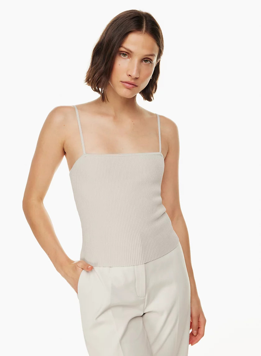 SCULPT KNIT CAMI TANK | Aritzia