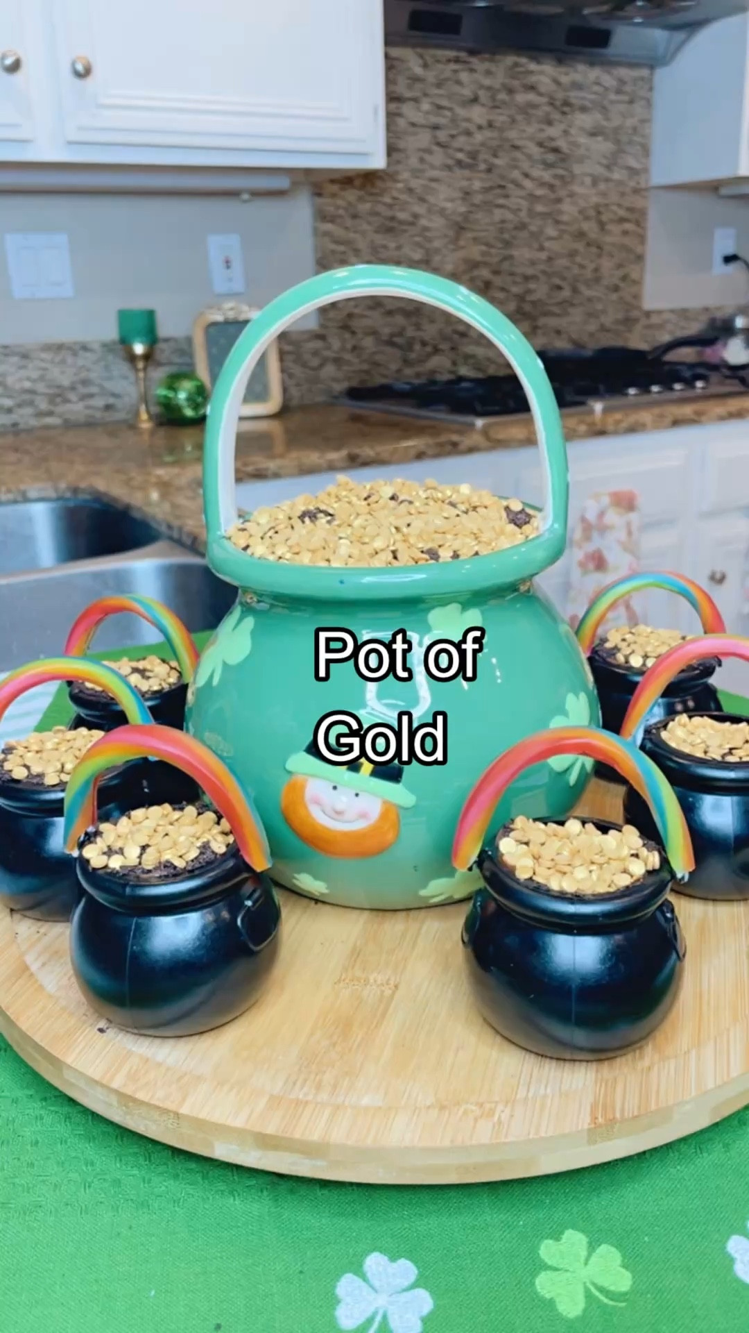 You have to make these pots of gold ! 
Cute and easy recipe for your St. Paddy’s Parties. Chocolate pudding, crushed Oreos, mini chocolate chips and topped w/gold coin sprinkles w/ mini pots of gold with rainbow handles. 

St. Patrick’s Day, Irish vibes, St. Paddy’s Day, St. Pattys Day, party food ideas, desserts, St. Patrick’s party, home 

#LTKvlog #LTKfoodie #LTKSeasonal