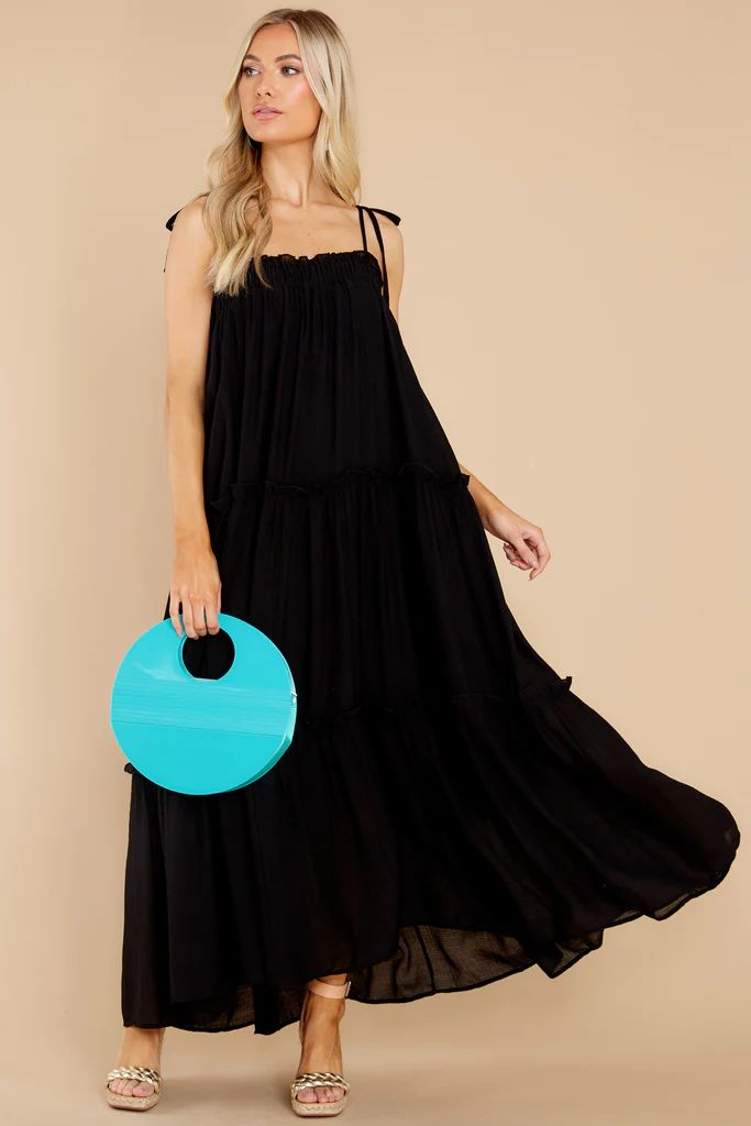 Light Up The Room Black Maxi Dress | Red Dress 