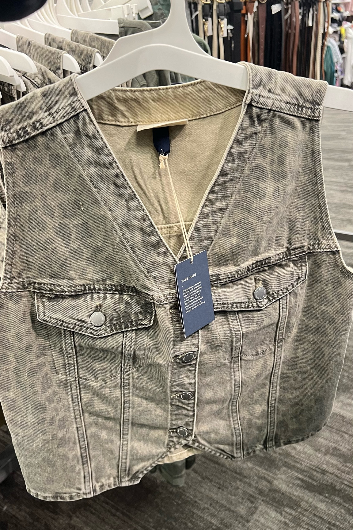 40% off Black Friday sale Women's Leopard Denim Vest - Universal Thread™ Light Beige 
Also has matching jeans 

#LTKSaleAlert #LTKStyleTip #LTKMidsize