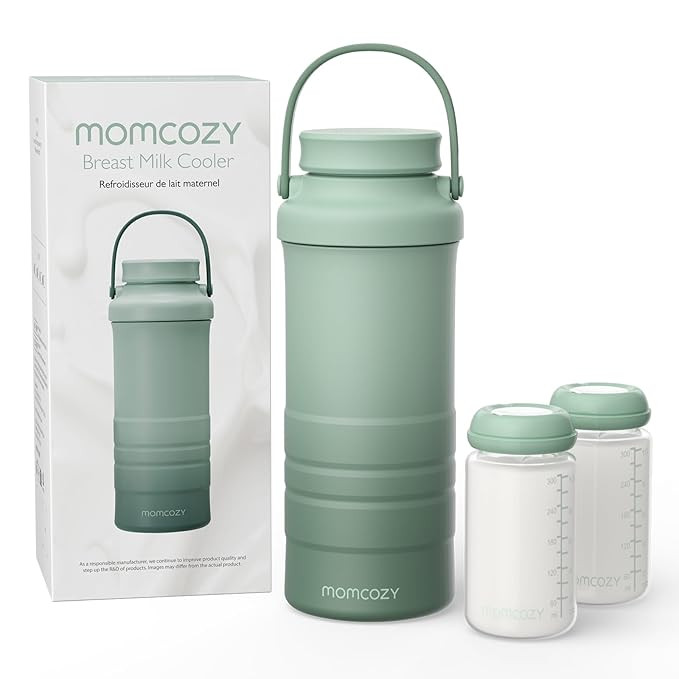Momcozy 22oz Portable Breast Milk Cooler for Outdoor, Life Saver with 360° Total Cooling for 24 ... | Amazon (US)