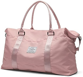 Travel Duffel Bag,Sports Tote Gym Bag,Shoulder Weekender Overnight Bag for Women | Amazon (US)