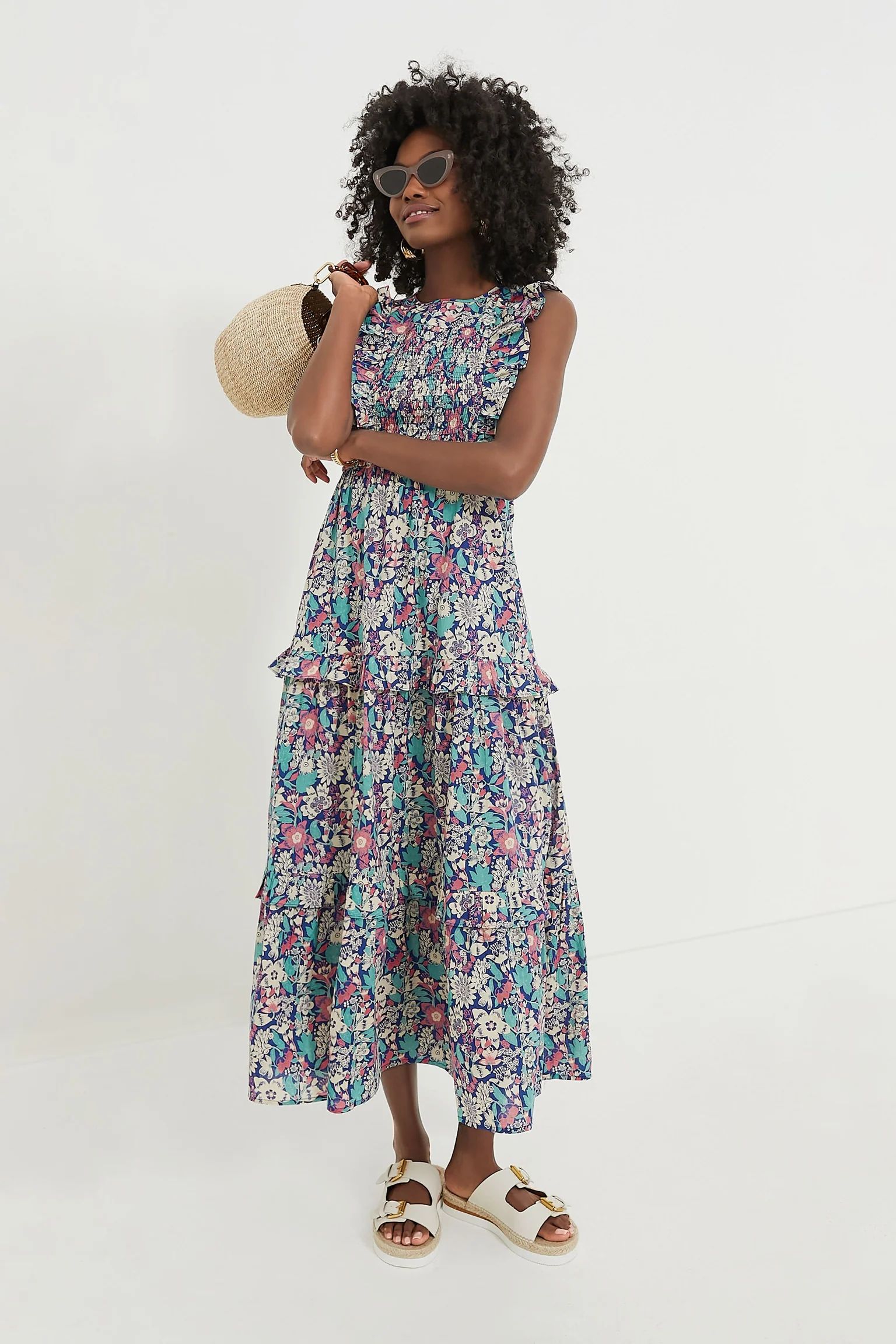 Exclusive Blue Anna&#39;s Wild Garden Iris Dress | Tuckernuck (US)