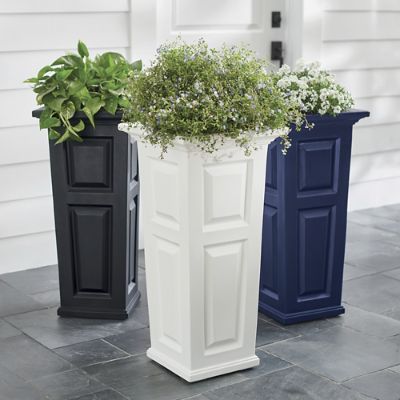 Nantucket Easy-Care Tall Tapered Planter | Grandin Road | Grandin Road