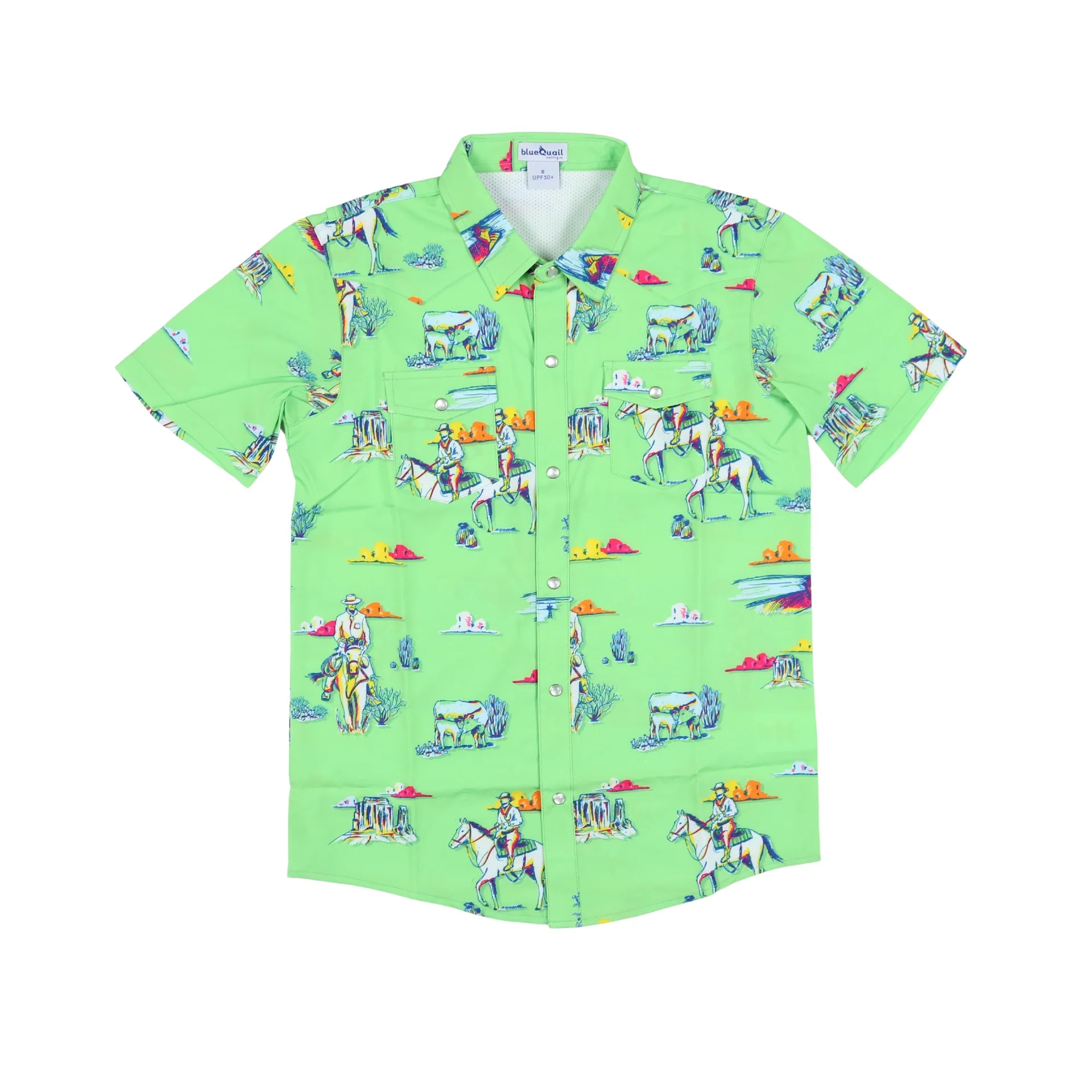 Cattle Drive Pearl Snap Shirt Sleeve Shirt - Pearl Snap Collection | BlueQuail Clothing Co. | BlueQuail Clothing Co.