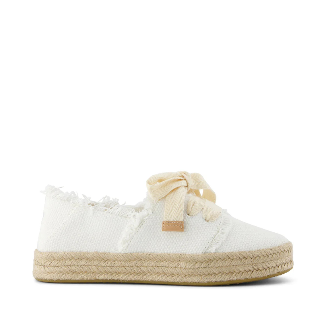 Carolina Lace-Up Espadrille White Beachside Woven | Toms EMEA