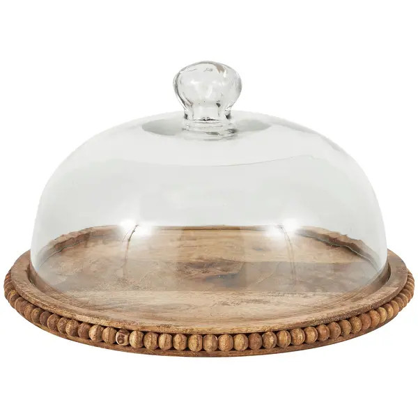 Brown Mango Wood Cake Stand - Brown - 11"W, 6"H | Bed Bath & Beyond