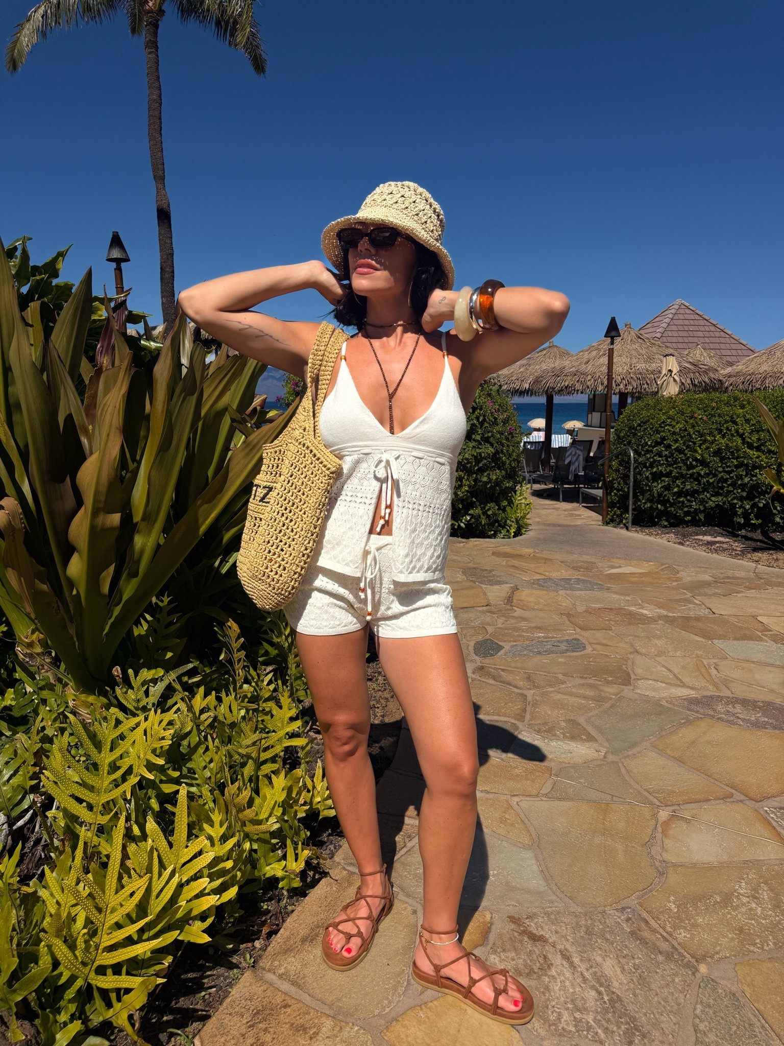 Walmart outfit inspo! 
Size XS crochet short set
Walmart sandals 
Beach day 
Beach outfit

#LTKootd #LTKdayinmylife