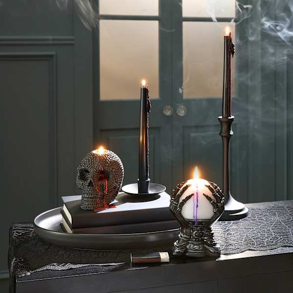 Black Metal Taper Candle Holder, 9.5" | At Home