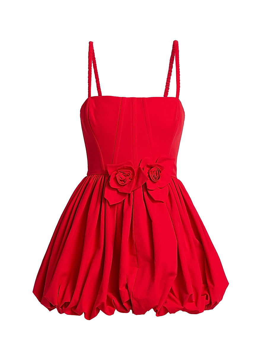 Women's Anais Bubble Minidress - Red - Size 8 | Saks Fifth Avenue