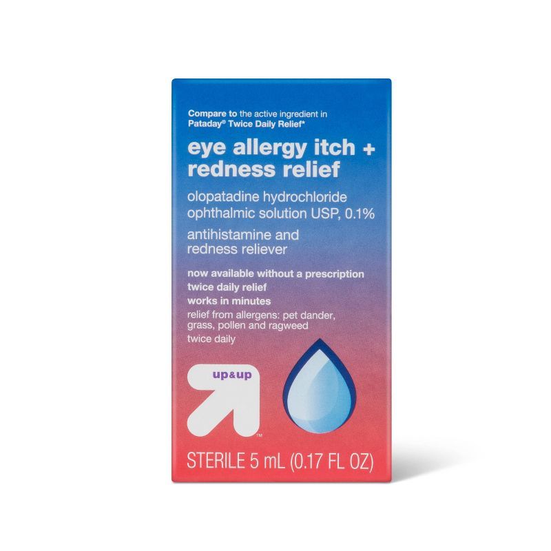 Twice Daily Eye Allergy Itch Relief 0.1% Drops - 5mL - up & up™ | Target