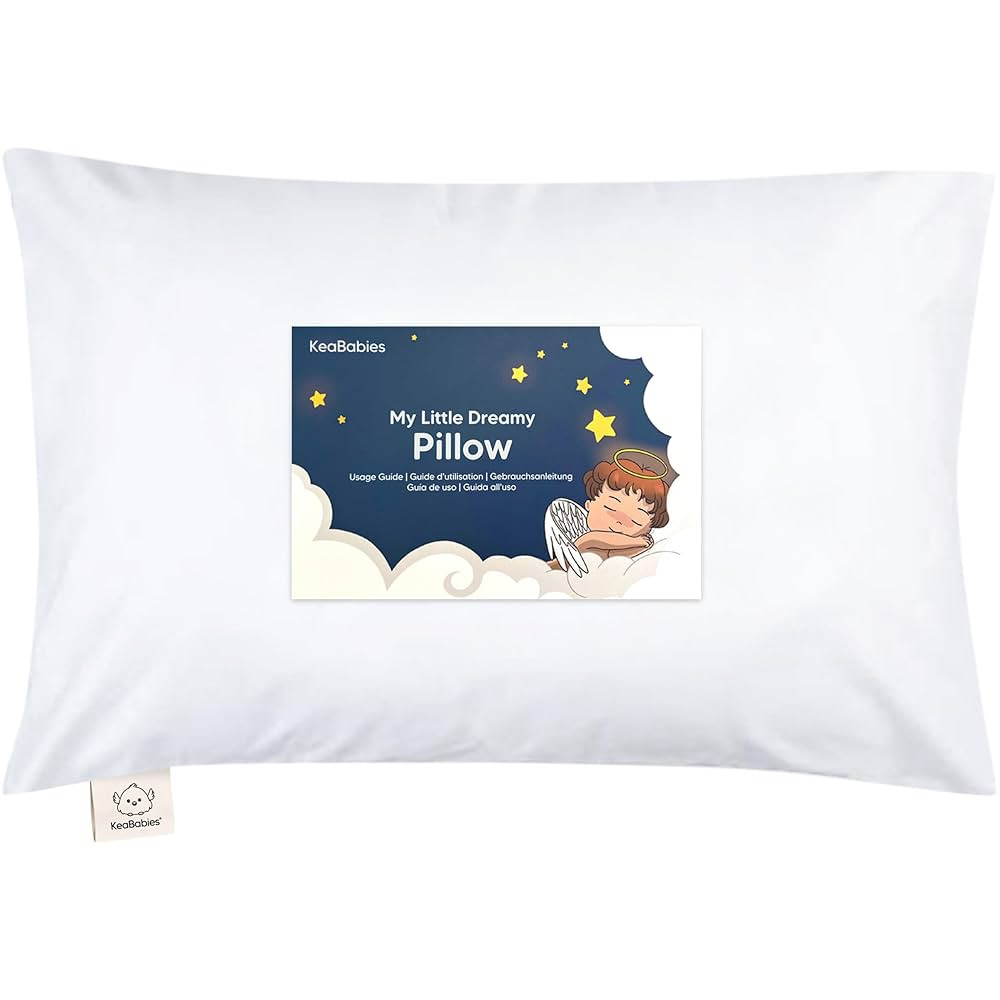 Toddler Pillow with Pillowcase - 13x18 My Little Dreamy Kids Travel Bed Pillows for Sleeping, Org... | Amazon (US)