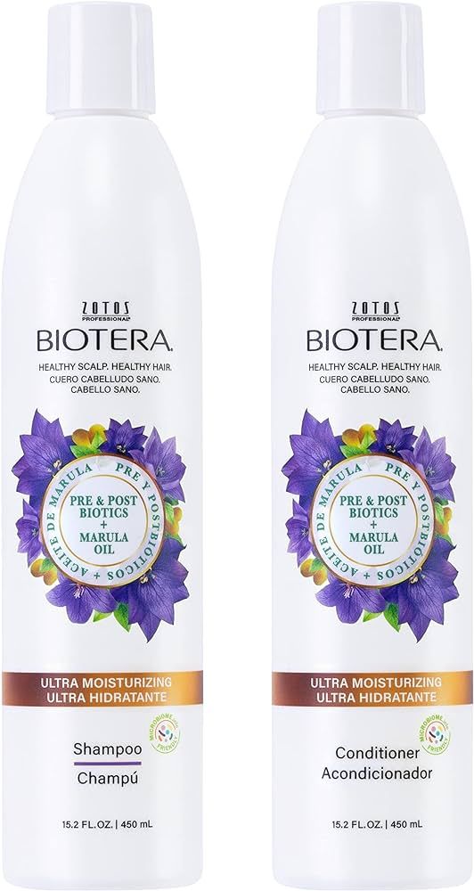 BIOTERA Ultra Moisturizing Shampoo and Conditioner | Dry, Damaged, Coarse Hair | Microbiome Frien... | Amazon (US)