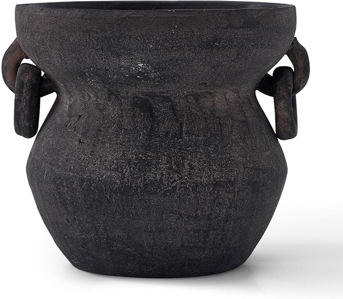 MIYUKI Rustic Vase for Home Decor, Decorative Pottery Terracotta Vase for Living Room, Table, She... | Amazon (US)