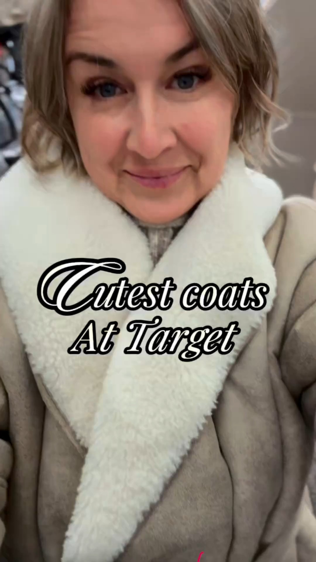 Just a girl trying to stay warm and stylish 
Target seriously nailed it this season — these coats feel designer without the price tag!
Which one’s your fave:
🤍 Cream contrast trim
🤎 Chocolate teddy
🤎 Taupe wrap coat
target coats. target fashion finds. affordable winter coats. cozy neutral outfits. midlife fashion. women over 40 style. target try on. fall winter style. casual chic outfit. sherpa jacket. teddy coat. wrap coat. cozy outerwear. stylish layers.

#LTKStyleTip #LTKFindsUnder50 #LTKSeasonal