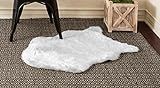 Home Must Haves Sheep Skin Area Faux Sheepskin Rug, 2x3, White | Amazon (US)