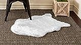 Home Must Haves Sheep Skin Area Faux Sheepskin Rug, 2x3, White | Amazon (US)