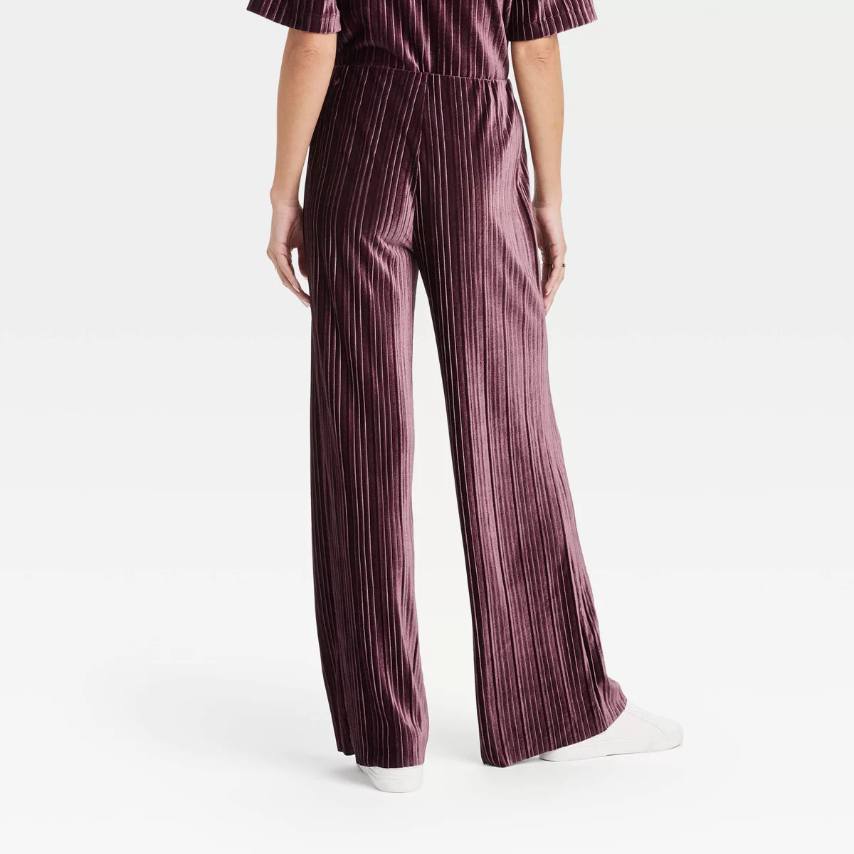 Women's High-Rise Straight Leg Velour Pull-On Pants - A New Day™ | Target