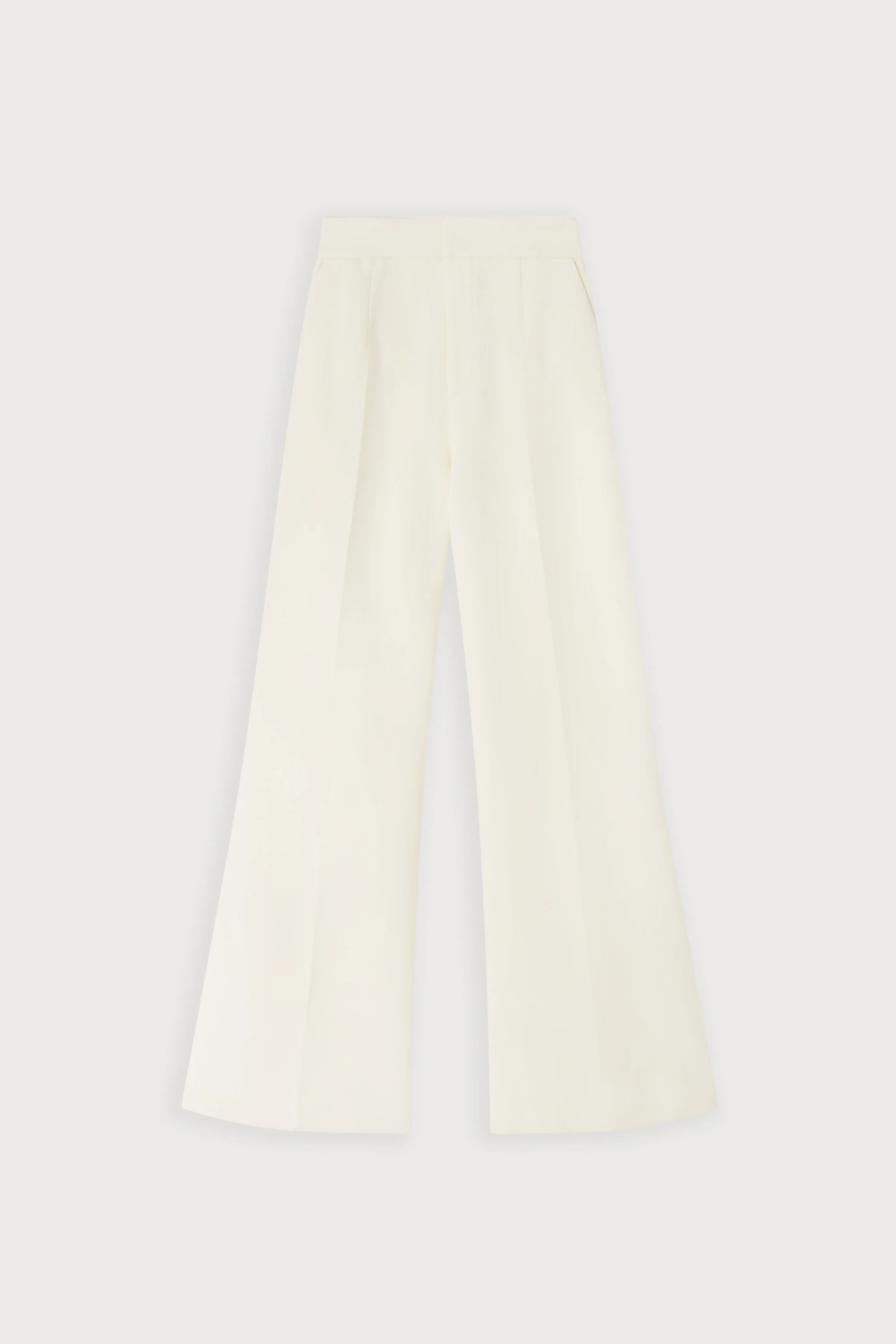 Cotton Mix Structured Trousers | Odd Muse