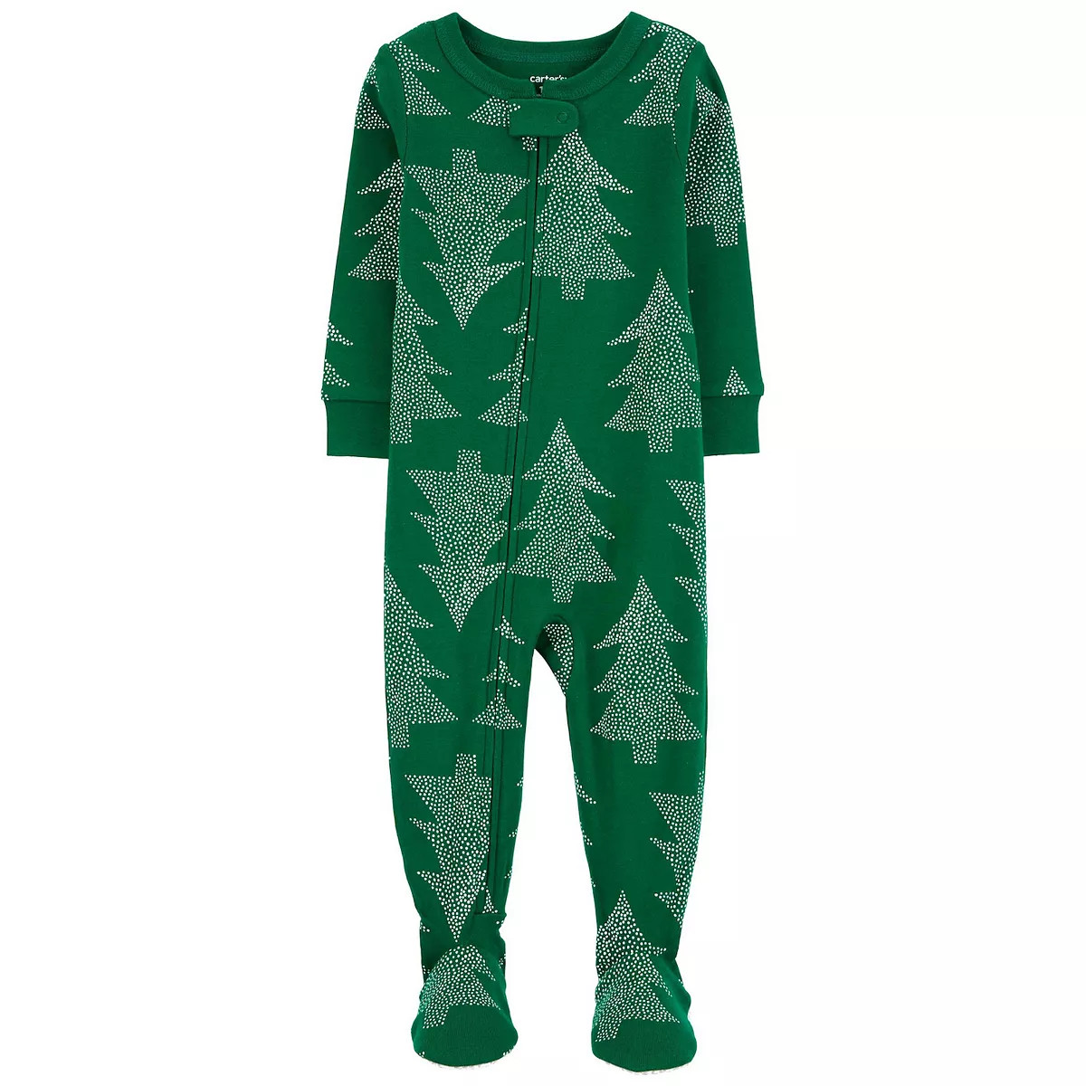 Baby Carter's Christmas Tree One-Piece Footed Pajamas | Kohl's