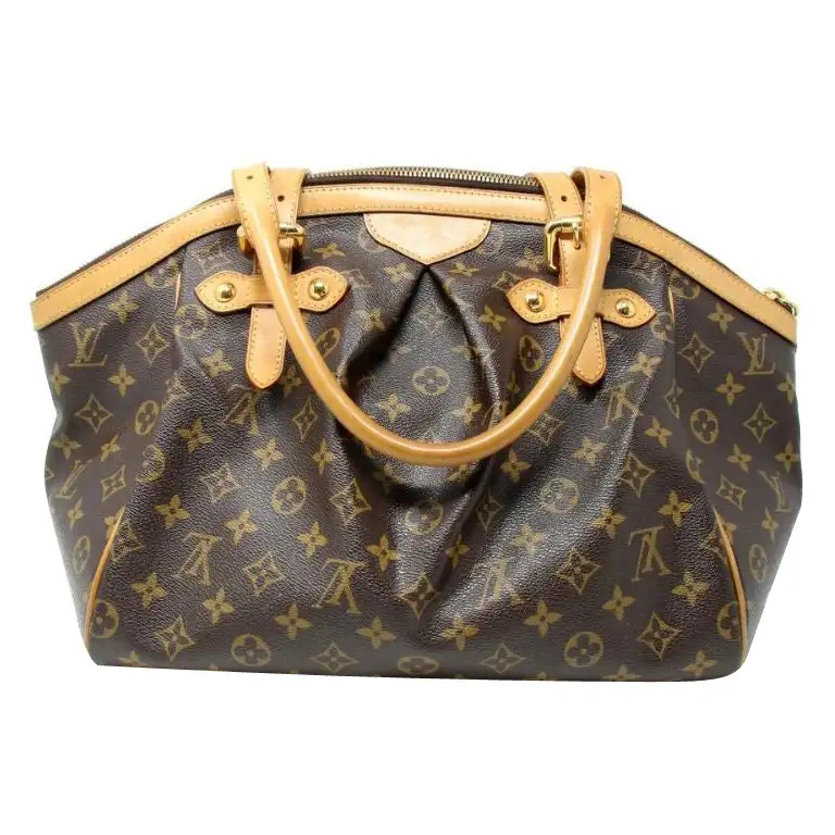 Louis Vuitton Monogram Canvas Gm Leather Tote Tivoli Shoulder Bag LV-0602N-0016 | 1stDibs