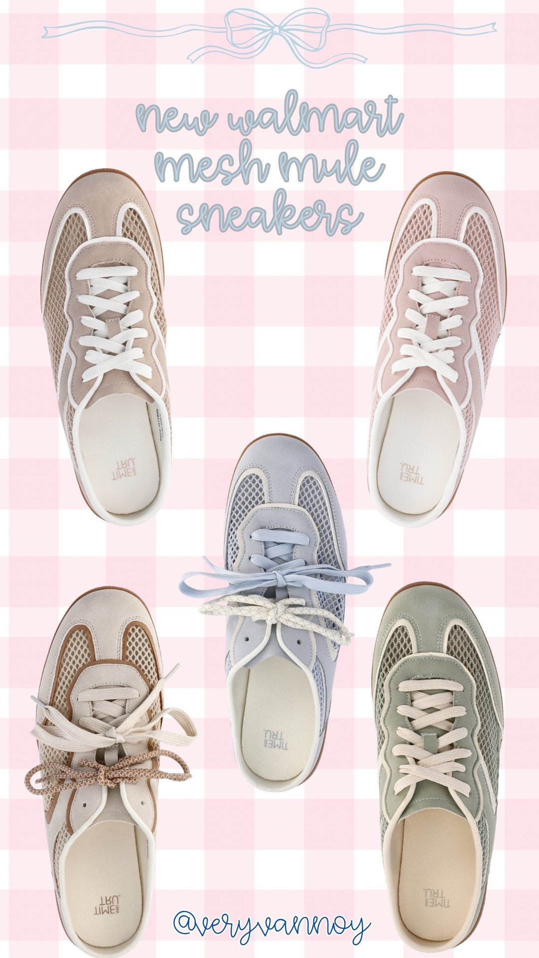 cutest stylish mesh mule sneakers at walmart 🎀

#LTKWorkwear #LTKootd #LTKU
