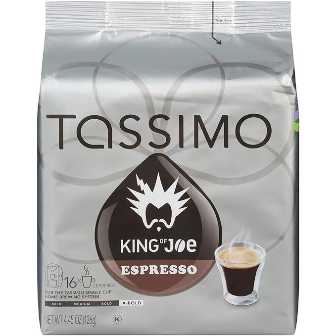 King of Joe Espresso Coffee T-Discs for Tassimo Brewing Systems (16 T-Discs) | Amazon (US)