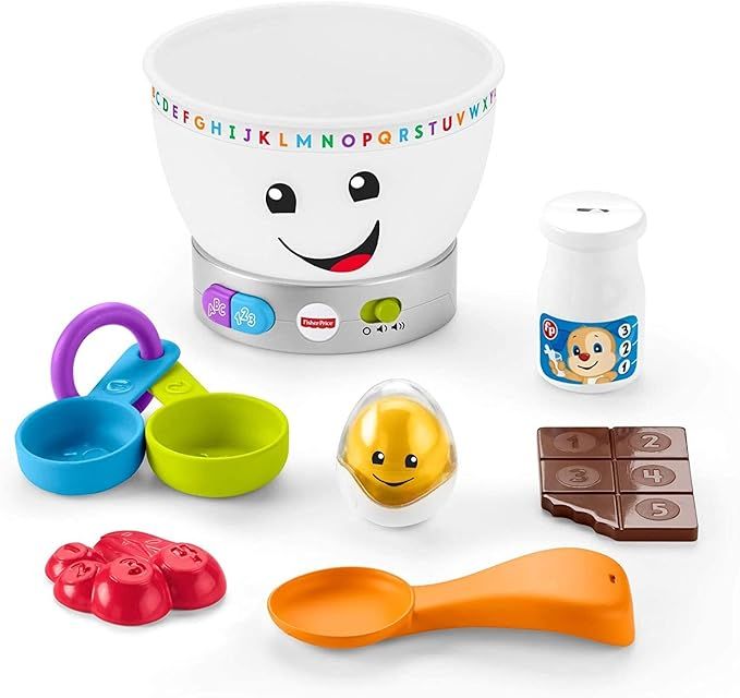 Fisher-Price Laugh & Learn Magic Color Mixing Bowl, Musical Baby Toy | Amazon (US)