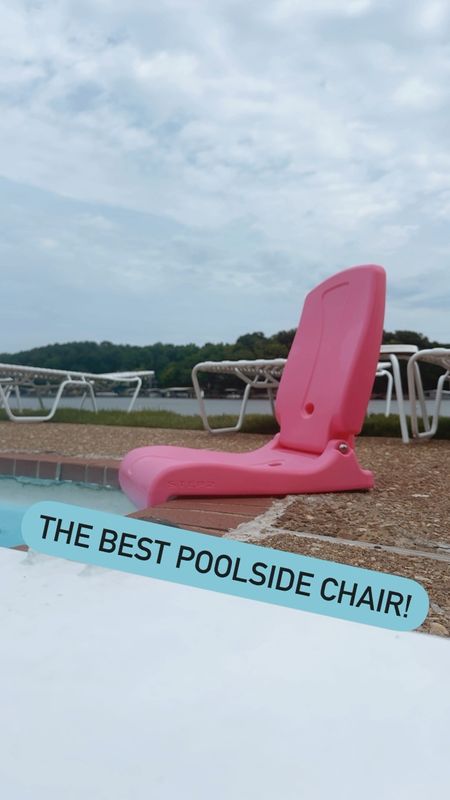 Folding poolside chair 

#LTKhome #LTKfindsunder100 #LTKswim