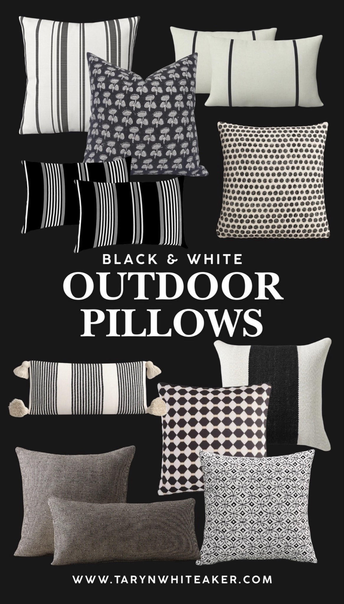 Black and white outdoor pillows that instantly upgrade your patio
Timeless striped, textured, and patterned pillows that mix and match perfectly for a high-end outdoor look
Exact items are linked to shop

#LTKHome #LTKSeasonal