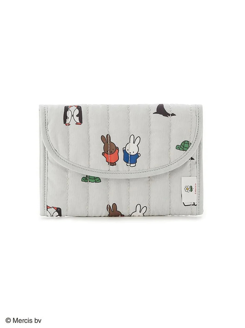 【Dick Bruna】Quilted All-Over Print Maternal and Child Health Handbook Case S | Gelato Pique