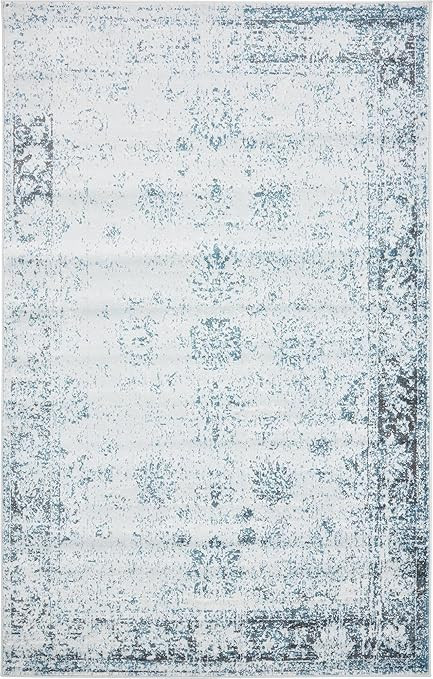 Unique Loom 3134068 Sofia Collection Traditional Vintage Beige Area Rug, 5' x 8' Rectangle, Light... | Amazon (US)
