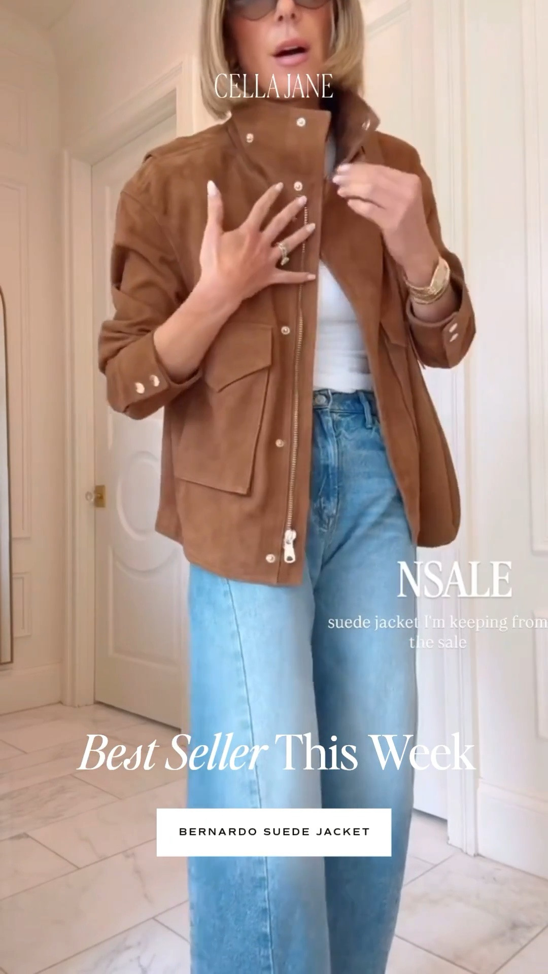 BEST SELLER ALERT 🔔 

NSale suede jacket I'm keeping from the sale. I'm wearing size small.

#LTKsale #LTKstyletip