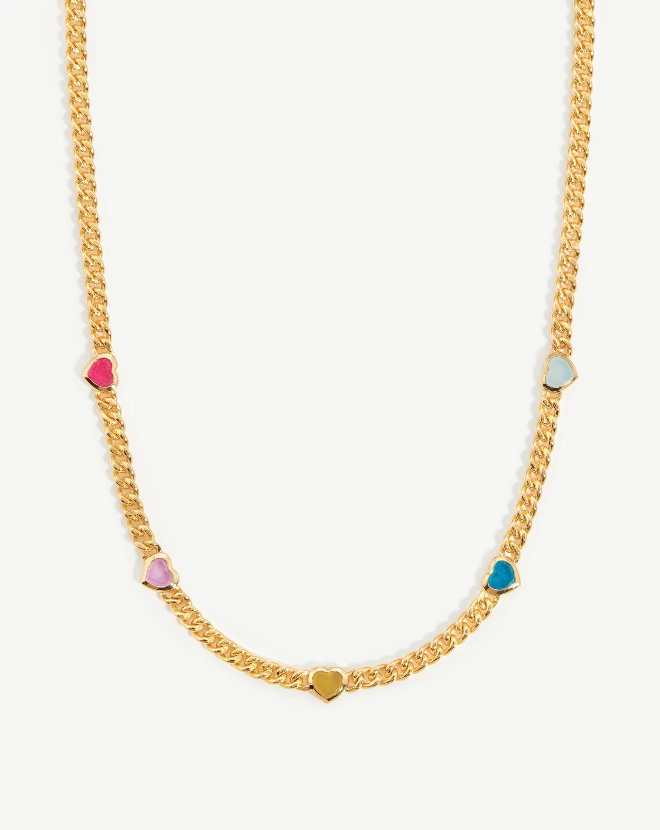 Jelly Heart Gemstones Charm Necklace : Barbiecore | Missoma | Missoma UK