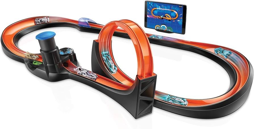 Hot Wheels id Smart Track Starter Kit with 3 Exclusive Cars, Track Pieces and Hot Wheels Race Por... | Amazon (US)