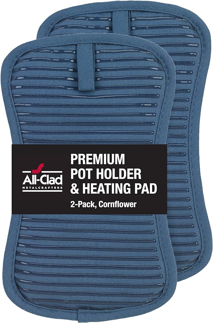 All-Clad Premium Pot Holder & Hot Pad: Heat Resistant to 500 Degrees - 100% Cotton, 10"x6.25" Hot... | Amazon (US)