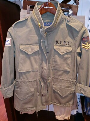 NWT Women's Polo Ralph Lauren Military Army Field Jacket in Olive Green | eBay AU