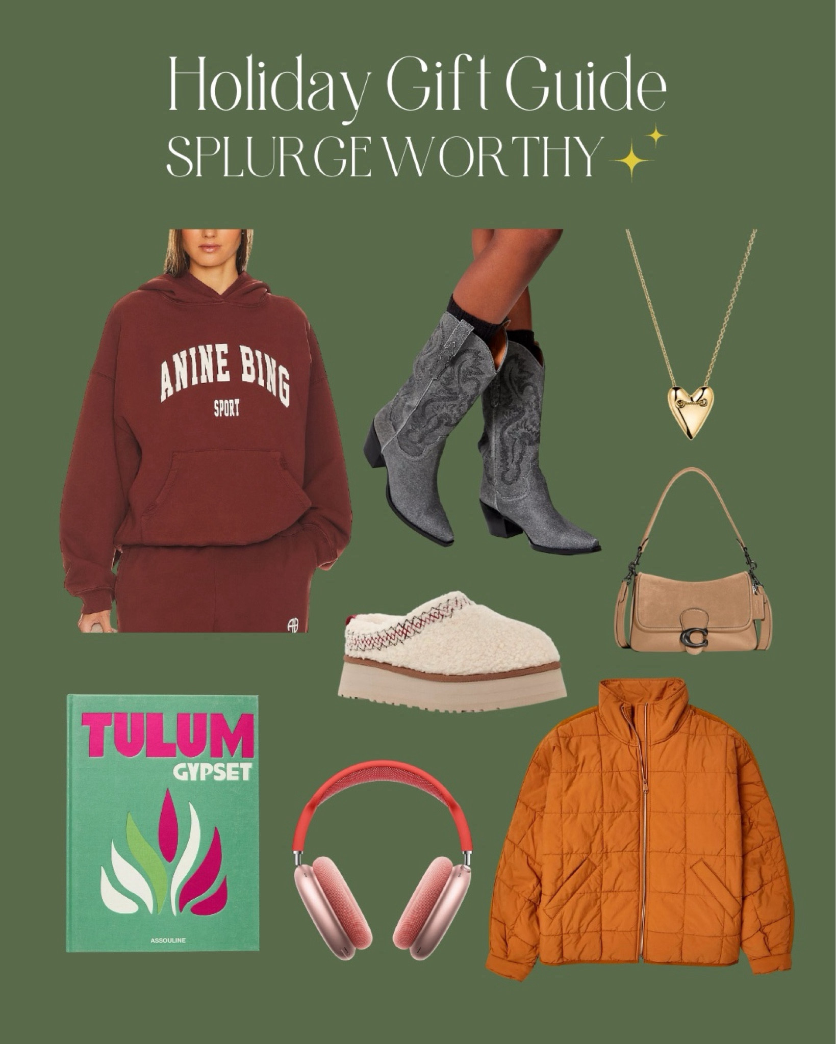 Holiday Gift Guide: Splurge Worthy ✨ higher price point gift ideas that are versatile and fun! I truly believe a few quality pieces can complement more affordable pieces. 

Free People, Anine Bing, Mejuri, Ugg, Coach, Nordstrom, Revolve, holiday picks,  gift ideas

#LTKGiftGuide #LTKSeasonal #LTKHoliday