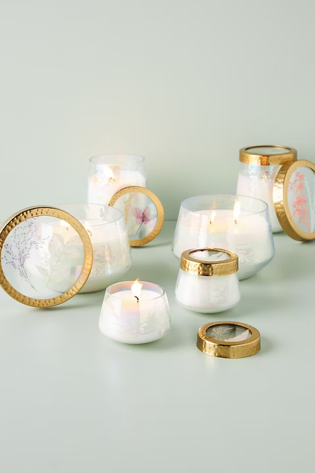Floral Press Candle | Anthropologie (US)