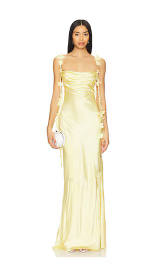 Inaya Gown in Butter Yellow | Revolve Clothing (Global)